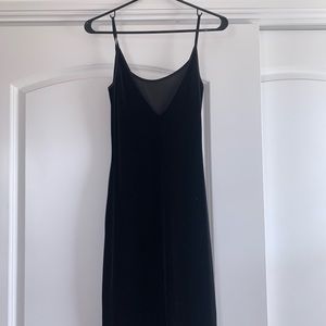 Velvet midi dress